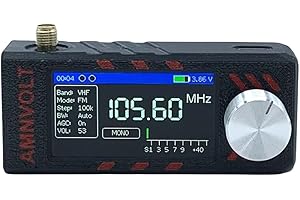 SI4732 0.5-108MHz Portable Shortwave Radio Mini All Band Receiver 1.9 Inch IPS Display FM AM SW MW VHF