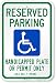 SmartSign "Reserved Parking - Handicap Plate Or Permit Only" Official Arizona Sign | 12" x 18" 3M Engineer Grade Reflective Aluminum
