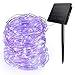 Purple Solar Lights, Ankway Fairy Lights Solar Powered Outdoor IP65 Waterproof 200 Led Solar String Lights Purple 8 Modes 72 Ft Solar Powered Twinkle Fairy Lights For Trees Halloween Decor (Purple)