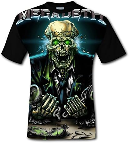 Megadeath Men's T-Shirt 3D Fashion Short Sleeve Tee Shirts For Men 3XL