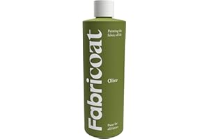 Fabricoat - Fabric Paint for Furniture - 8.5oz / 250ml Olive - Restore or Change the Color of Couches, Chairs, Upholstery, Soft Furnishings, Car Interiors, Clothing, & Footwear