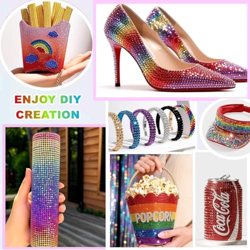 32000Pcs Resin Jelly Rhinestones for Bedazzling, Multicolor 3mm Flatback Gems for Diamond Art, Bedazzler Kit with 3Pcs 10ml B7000 Jewelry Glue for Nail Art Crafting Book Makeup (3mm · 32000PCS)