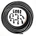 6AN Fuel Line Kit 16 Ft AN6 Universal Premium Braided Stainless Steel Fuel Line Filler Feed Hose W/10pcs Rotary Swivel Hose Ends Kit 1