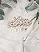 FXmimior Bridal Women Vintage Wedding Party Crystal Rhinestone Vintage Hair Comb Hair Accessories (GOLD)