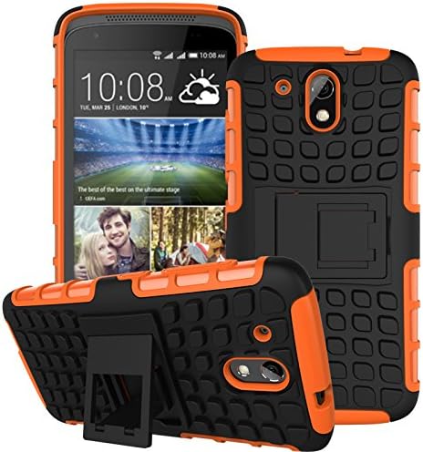 HTC Desire 526 Case,Lookly Hybrid kickstand Case,TPU[shockproof]+Rubberized PC[soft handfeel]Tough Rugged Dual Layer Case Cover for HTC Desire 526/HTC D526h/HTC Desire 526G/HTC V02 (3)