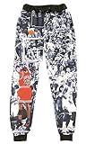 Unisex Emoji Sweatpants Joggers Pants 3D Star Basketball Jogging
