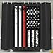 Distressed Fire Fighter Thin Red Line Flag Shower Curtains