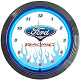 Neonetics Ford Racing Neon Wall Clock, 15-Inch