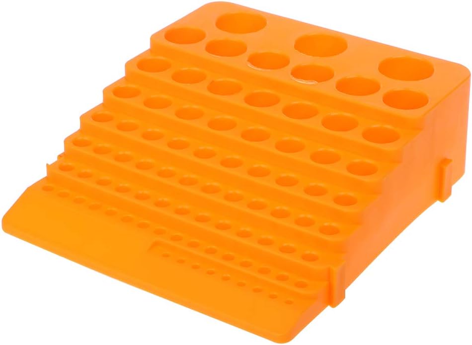 ESden 84 Holes Multifunctional Thickened Milling Cutter Reamer Drill Bit Storage Box Tool Organizer