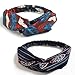 LZYMSZ Women Headbands, 10 Pack Twisted Knot Hair Bands Girls Boho Headwrap, Vintage Elastic Printed Hair Wrap, Summer Soft Hair Accessories for Daily Wearing Sport Wash Face Makeup Yoga Running