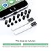 [15 Pack] ProCase Anti-Dust Plugs for iPhone SE 2020, iPhone X, 8 Plus, 8, 7 Plus, 7, 6s Plus, Silicon Port Covers Dust Caps for iPhone iPad iPods –Black