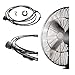 Hylaea Fan Misting Cooling System, Outdoor 1/4'' Fan Mist Kit for a Cool Patio 10FT (3M) Misting Line + 4 Brass Misting Nozzles + a Faucet Adapter for Any Outdoor Fan