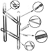 Upgraded Stainless Steel Multi-Angle Measuring Ruler Angle-izer Template Tool Construction Precision Steel Foldable For Carpenters Builders DIY 7Projects Measure Make Bulls Eyes Arches By ALLANGLES