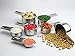Measuring Cups Set of 7 with 1/8 Cup Coffee Scoop, 1Easylife Stainless Steel Metal Measuring Cup, 7 Piece Stackable Set with Spout