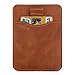 RFID Blocking Wallet, Marge Plus Slim Genuine Leather Card Holder Sleeve Wallet, Front Pocket Wallet RFID Blocking Card Holder Case for Men or Women-Card Holder Design For Up To 12 Cards(Brown)