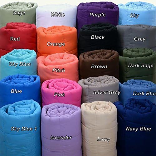 Luxury Brand Light Weight Down Alternative Blanket , In 100 % Egyptian Cotton 300 Thread Count (Queen, WHITE)
