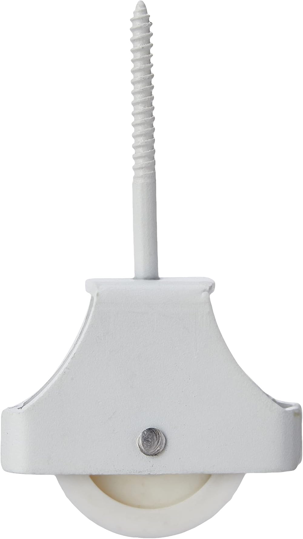 Merriway BH02877 Single Screw Pulley White for Washing Line Rope Cord Up to 8mm