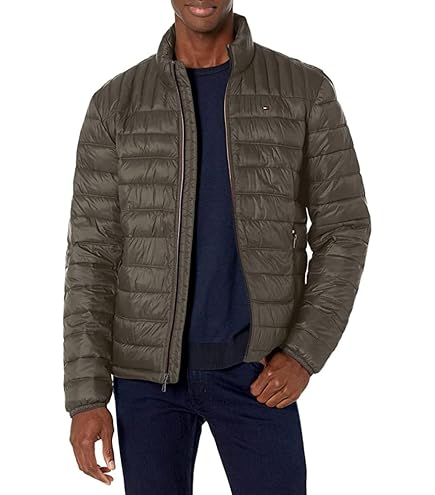 BROOKS BROTHERS MEN'S RED WATER RESISTANT DOWN FILLED PUFFER