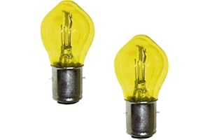 cyclingcolors 2x bulb 6V 25/25W BA20D yellow headlight vintage motorcycle motorbike car