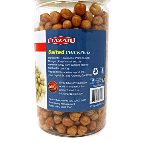 Tazah Salted Chickpeas 10.6 Oz / 300 Gr - Thumbnail 2