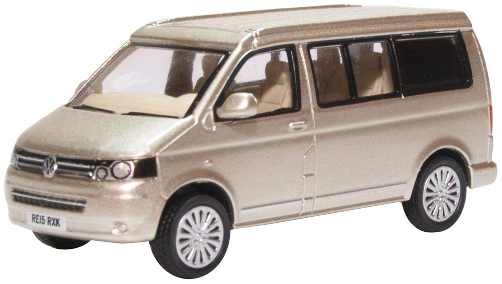Oxford Diecast VW T5 Sand Beige Camper Van 1:76 Scale Model