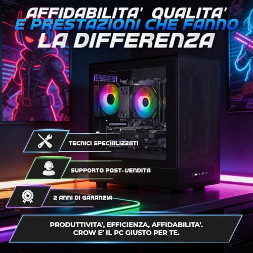 Nuwo i7 Fixed Gaming PC up to 4GHz | 32GB RAM | 1TB SSD | GTX 1050 Ti 4GB | Windows 11 Pro Pre-Installed | Desktop Gaming Computer | WiFi Ready | Crow