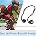 Open Ear Wireless Bone Conduction Headphones Liwithpro Bluetooth Folding Sweatproof Earphones Sports Headset with Microphone and Volume Control for Cycling Running Gym Black
