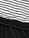 Larenba Women's Stripe Short Sleeve Maternity Breastfeeding and Nursing Dress