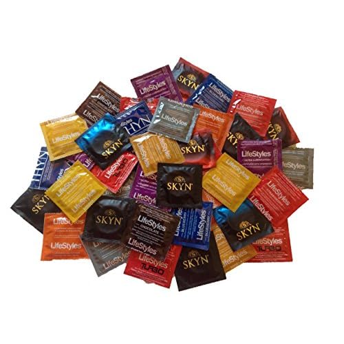 Lifestyles 'Fabulous Forty' Collection, More than 10 Different Styles of Premium Condoms, 40 Count image
