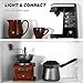 CHULUX Single Serve Coffee Maker, Personal Coffee Brewer Machine for Single Cup Pods & Reusable Filter, 12oz Water Tank, Quick Brewing, One Touch Operation, Compact Size, for Home, Office, RV