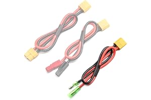 HUDAMZKY Electric Bike Battery Cable Adapter PP30/XT60/Bullet Connector Ebike Battery Cable for Electric Bike Accessories