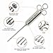 WLZP Meat Tenderizer, 48 Blade Meat Tenderizer Tool Easy to Take Apart and Wash,for Tenderizing BBQ, Steak, Turkey, Chicken, Beef, Veal, Pork, Fish, Gift- Emery Dish Washing Sponge
