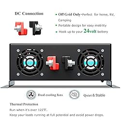 WZRELB 5000W 24VDC 120VAC Pure Sine Wave Power