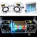 BONATECH Transparent Stereo Speaker Box DIY Kit Sound Amplifier with LED Colorful Music Spectrum (Speaker Box+Music Spectrum)