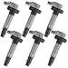 ECCPP Set of 6 Ignition Coils Pack for Ford Edge Flex Fusion for Mustang Taurus for Lincoln MKS MKT MKK for Mazda CX-9 Sable UF-553 UF-595 5C1652 E1053