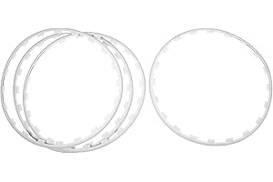 Fabater 4PCS Car Wheel Rim Protector, 19 Inches Wheel Guard Rim Protecting Trim Ring from Curb Rash for Cars, Trucks, Replacement for Tesla 2021-2023, Stylish and Sturdy (White)