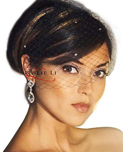 UPC 748006508778, Leslie Li Women&#39;s Vintage Style Birdcage Veil French Net Veiling One Size Black LV27s