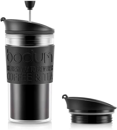 Bodum Insulated 11102-01s Piston Cup 0.35 L Hinged Lid Black