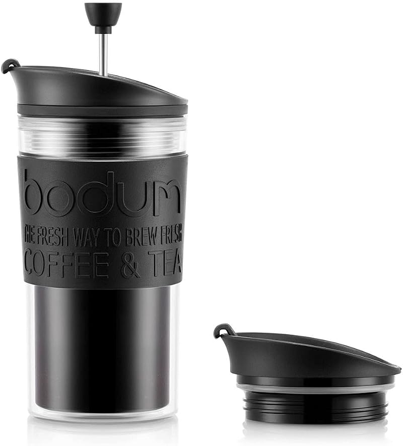 Bodum Insulated 11102-01s Piston Cup 0.35 L Hinged Lid Black