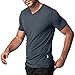 Lapasa Men's 2-Pack Micro Modal QUICK DRYING T-shirt V-Neck Short Sleeve Undershirt
