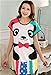 Summer Sexy Women Cartoon Cotton Night Skirt Pajamas Sleeping Dress (Pink)