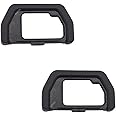 EP-15 Eyepiece Eyecup Viewfinder Eye Cup for Olympus OM-D E-M10 Mark II III/E-M5 Mark II Silver/Black Digital Cameras (2-Pack), ULBTER Viewfinder Eye Cup Cover EM5 EM10 MarkII MarkIII