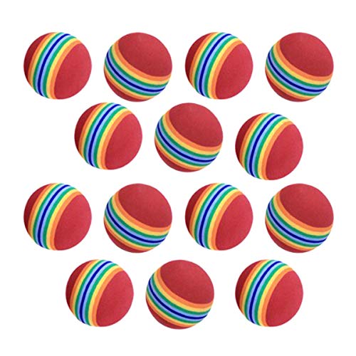 WINOMO Golf Balls Foam Golf Balls For Garden Foam Ball Practice Golf Plastic Golf Training, Rainbow Soft Garden for Indoor, Outdoor