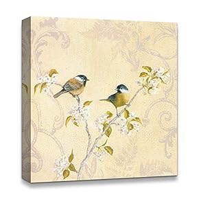 Canvas Wall Art Abstract Antique Style Design Painting Artwork for Home Prints Framed - 12x12 inches