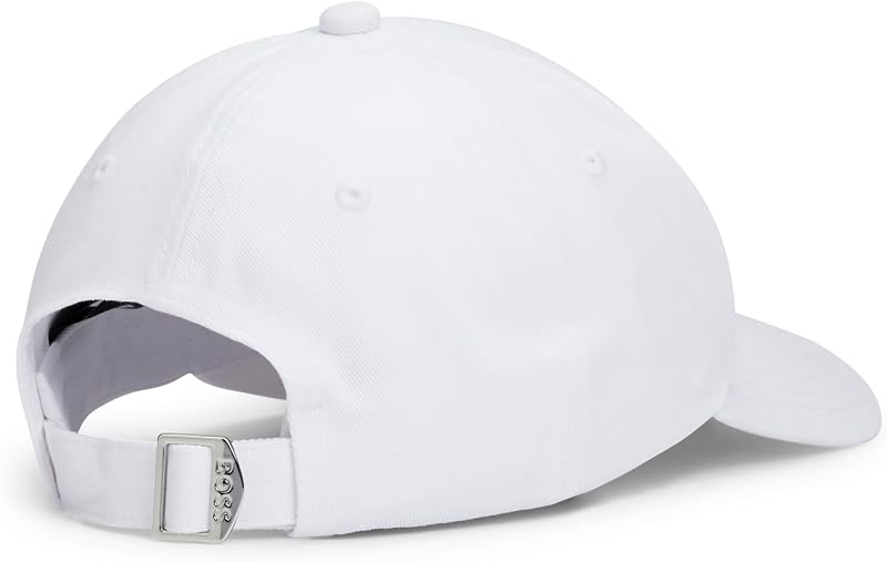 Herren Center Logo Cotton Twill Cap Baseballkappe, Blanko-Weiß, EinheitsgröÃŸe