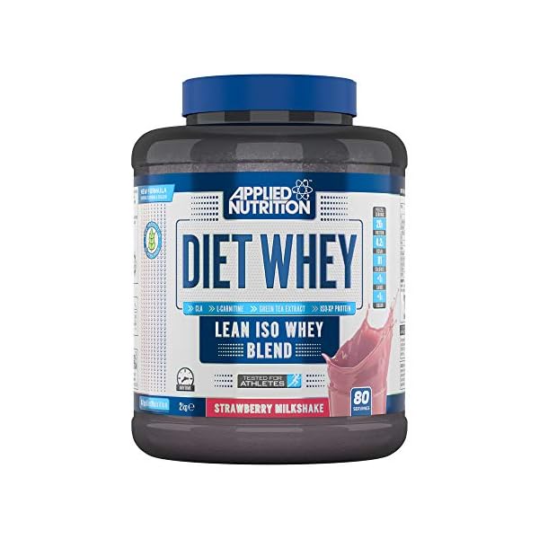 Applied-Nutrition-Diet-Whey-Protein-Powder-Supplement-Low-Carb-Sugar-High-Protein-Weight-Loss-with-CLA-Gold-L-Carnitine-Green-Tea-High-Phd-Standard-2kg-80-Servings-Strawberry-Milkshake Applied Nutrition Diet Whey High Protein Powder Supplement Low Carb & Sugar for Weight Management with CLA Gold L…