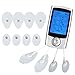 PRETTY SEE FDA Approved Electric Massager Rechargeable 12 Tension Unit Pads 16 Modes Pain Relief Stimulation Device, Silver