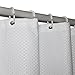 Eforgift Modern White Waffle Weave Fabric Shower Curtain Water Proof , Elegant Polyester Bathroom Curtain Machine Washable with Rustproof Grommets, 36 x 72 inches