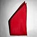 Royal Silk Fine Red Silk Twill Pocket Square for Men 100% Silk - Full-Sized 17