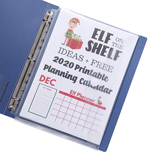 LaOficina 11 Holes Clear Poly Envelope Binders Pocket Insert with Hook and Loop Closure Letter Size  - //medicalbooks.filipinodoctors.org